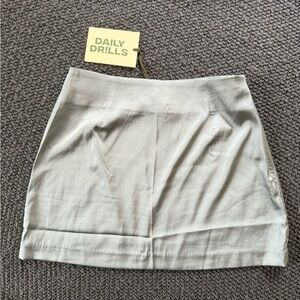 Daily Drills Silk Skirt Lagoon